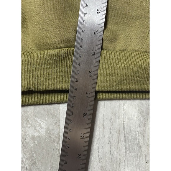 The Hideout Clothing THC Mens M Hoodie‎ Embroidered Army Green L-33 - Picture 4 of 6